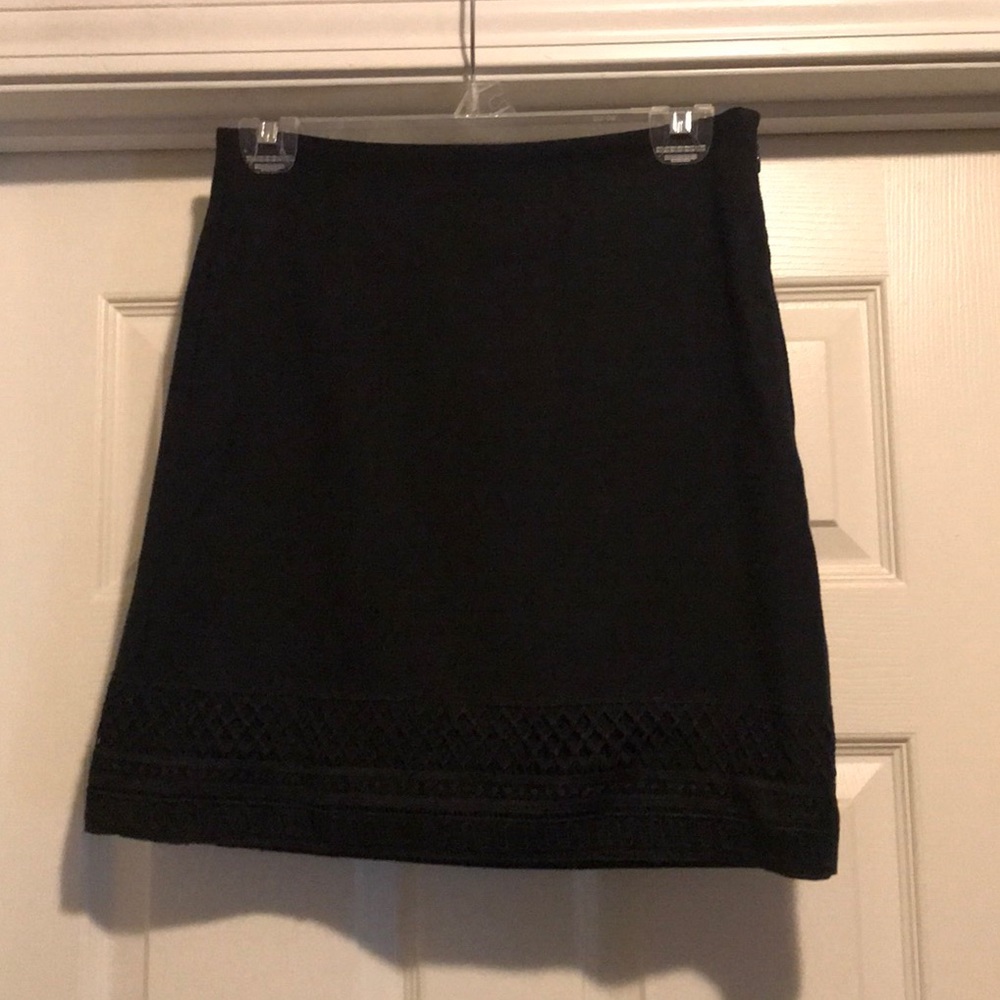 Black a-line skirt
